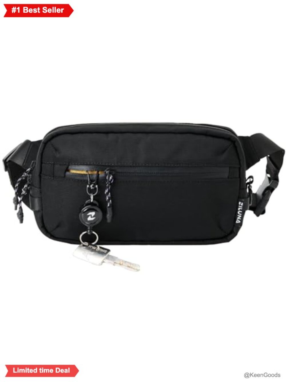 RFID Blocking Anti-Theft Sling Bag Waist Pack Water Resistant Nylon Crossbody